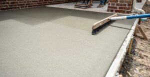 Learning how to extend the lifespan of concrete surfaces will keep them in better shape longer. Concrete poured and flattened to slab level.